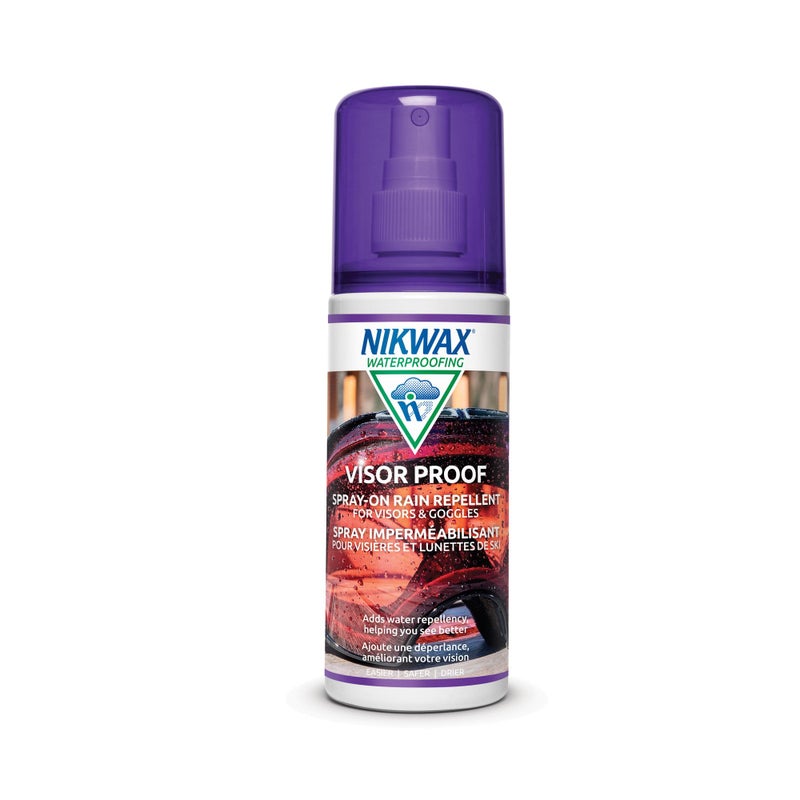 Nikwax Visor Proof Spray-On Waterproofing  Adds Water Repellency and Enhances Clear Vision on Motorcycle Visors and Ski Goggles - Image 1